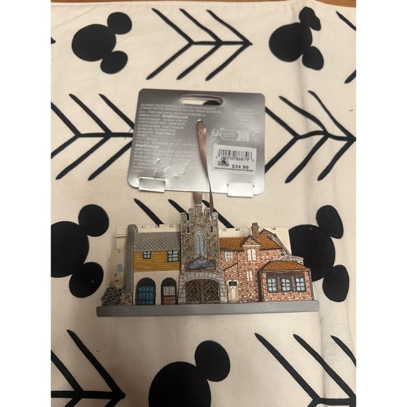 Disney Parks Epcot Norway Frozen Building Sketchbook Christmas Ornament